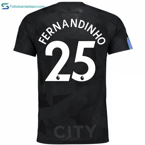 Camiseta Manchester City 3ª Fernandinho 2017/18